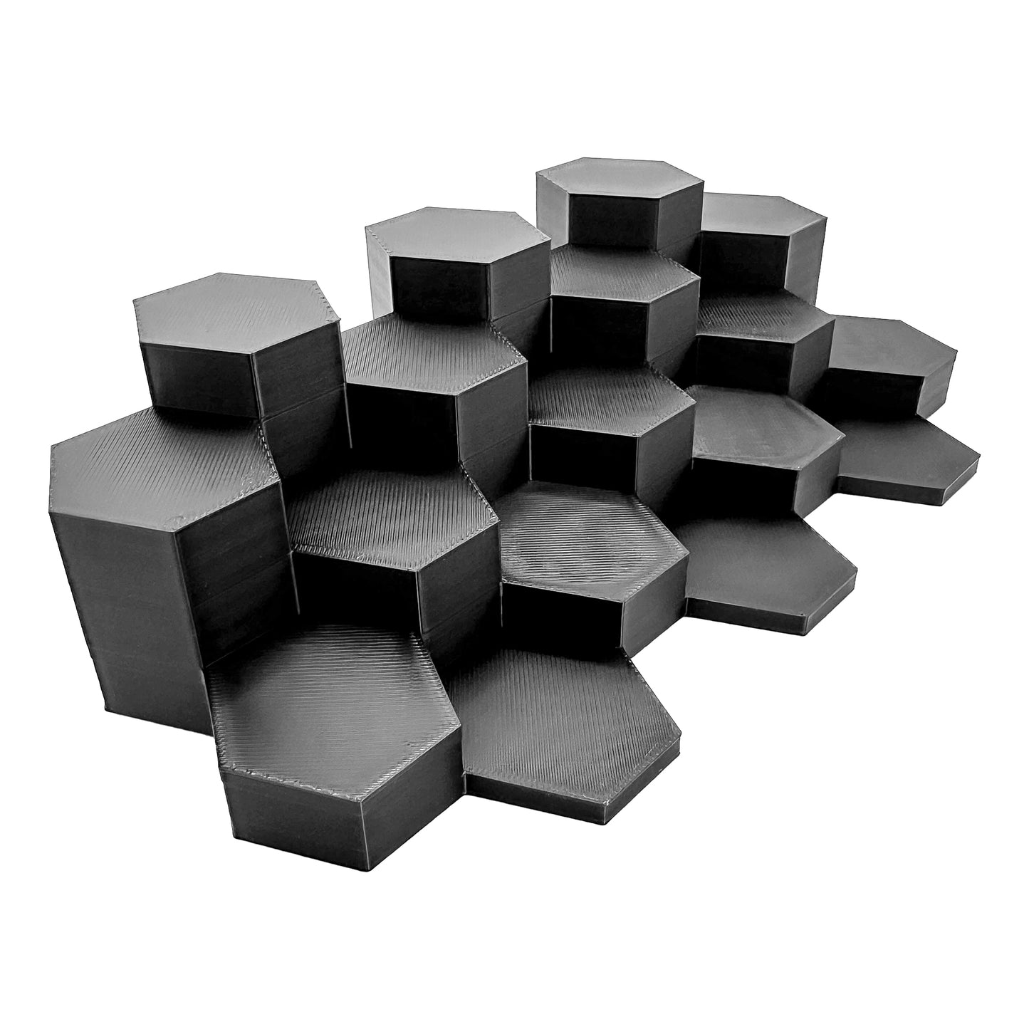 17-Slot Miniature Display Stand for Painted 28mm Models – Tiered Hobby Rack