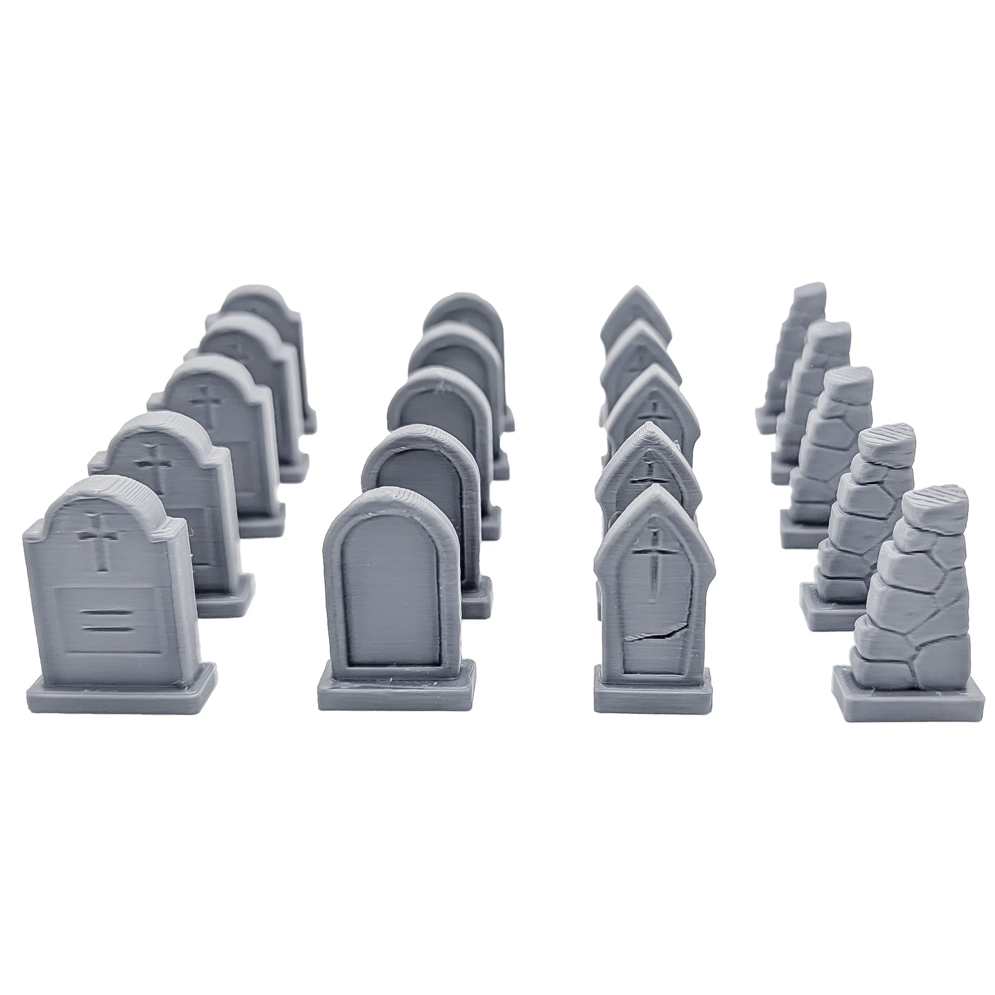 Graveyard Scatter Terrain for DND, RPG & Wargames – Mausoleum & Tombstones Kit