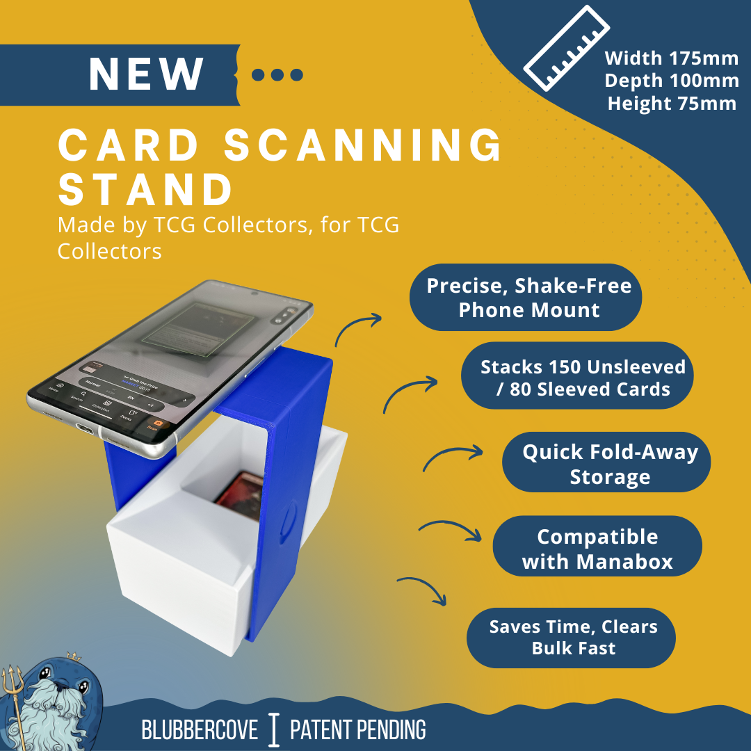 MTG Card Scanner Stand – Works with ManaBox, TCG Apps – Magic the Gathering Scanner for Deck Sorting, Live Sales & Fast Price Checks | Pokémon, Yu-Gi-Oh Bulk Sorting