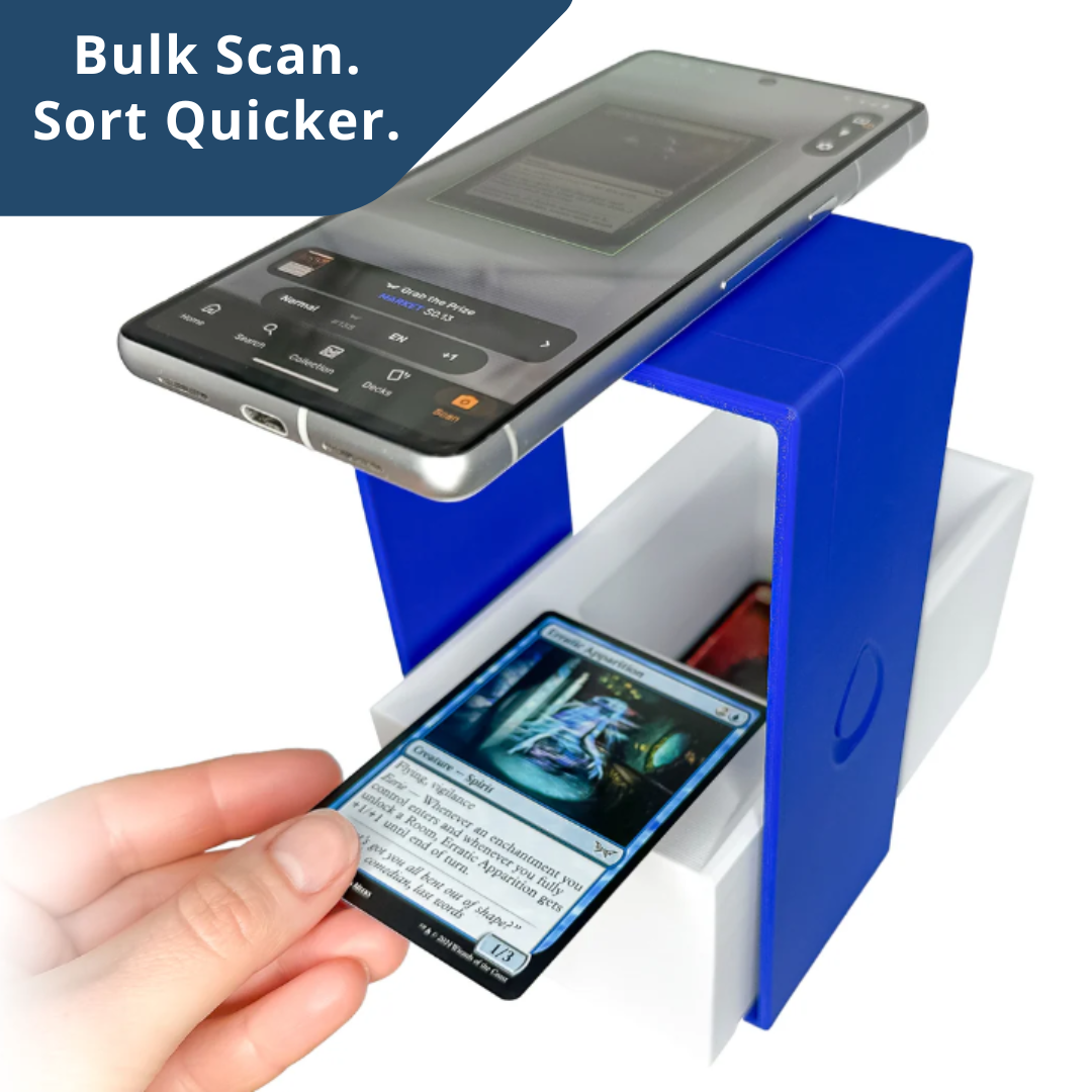 MTG Card Scanner Stand – Works with ManaBox, TCG Apps – Magic the Gathering Scanner for Deck Sorting, Live Sales & Fast Price Checks | Pokémon, Yu-Gi-Oh Bulk Sorting