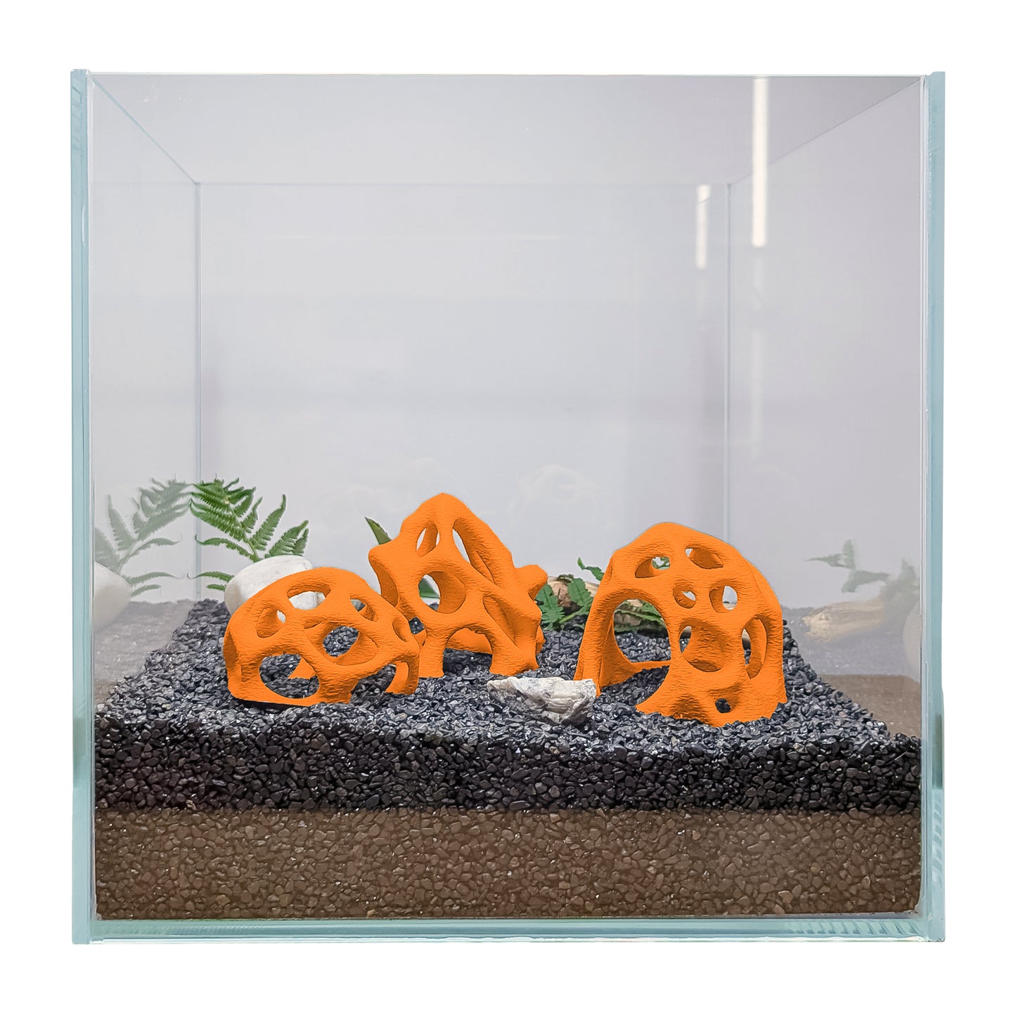 Aquarium Cave Shelter Set – Coral-Inspired Hides for Shrimp & Small Fish (3pc)