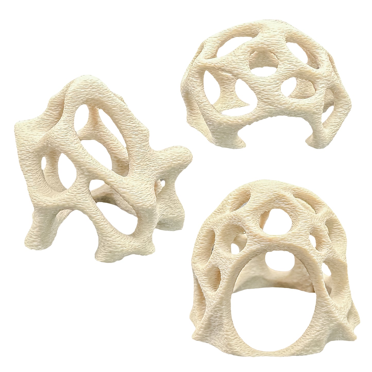 Aquarium Shrimp Hide Set – 3 Coral-Style Shelters for Corydoras, Guppies & Shrimp