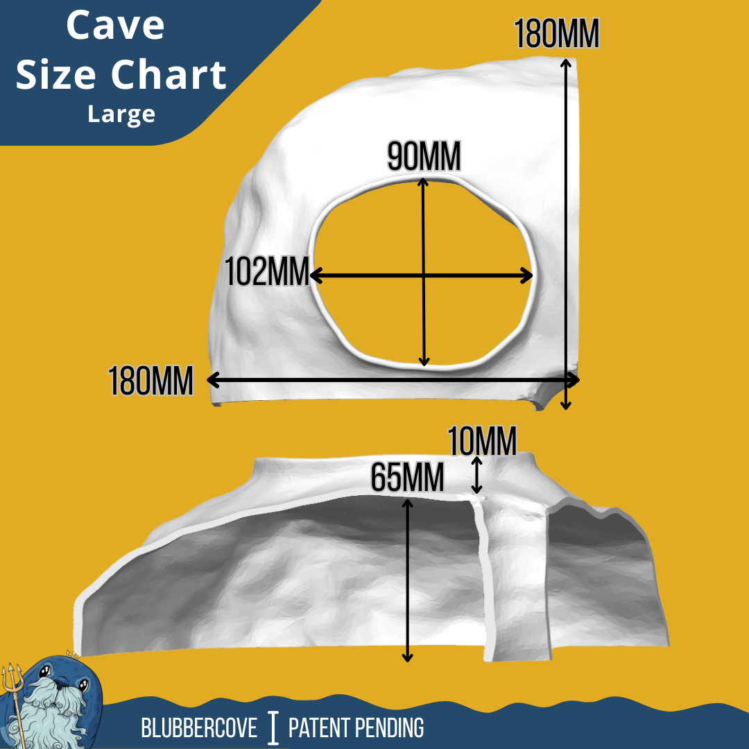 Corner Aquarium Cave Hide for Pleco, Shrimp & Betta | Natural Tank Decor