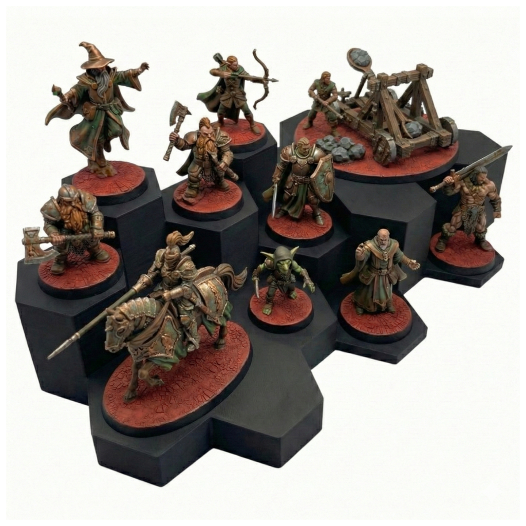 WarSplay™ Hero | Modular Miniature Display Stand for Wargaming & RPGs