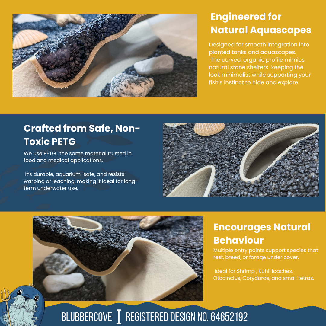 Corner Aquarium or Reptile Tunnel Cave – Underground Hideout