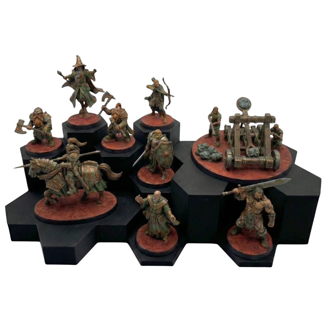 WarSplay™ Hero | Modular Miniature Display Stand for Wargaming & RPGs