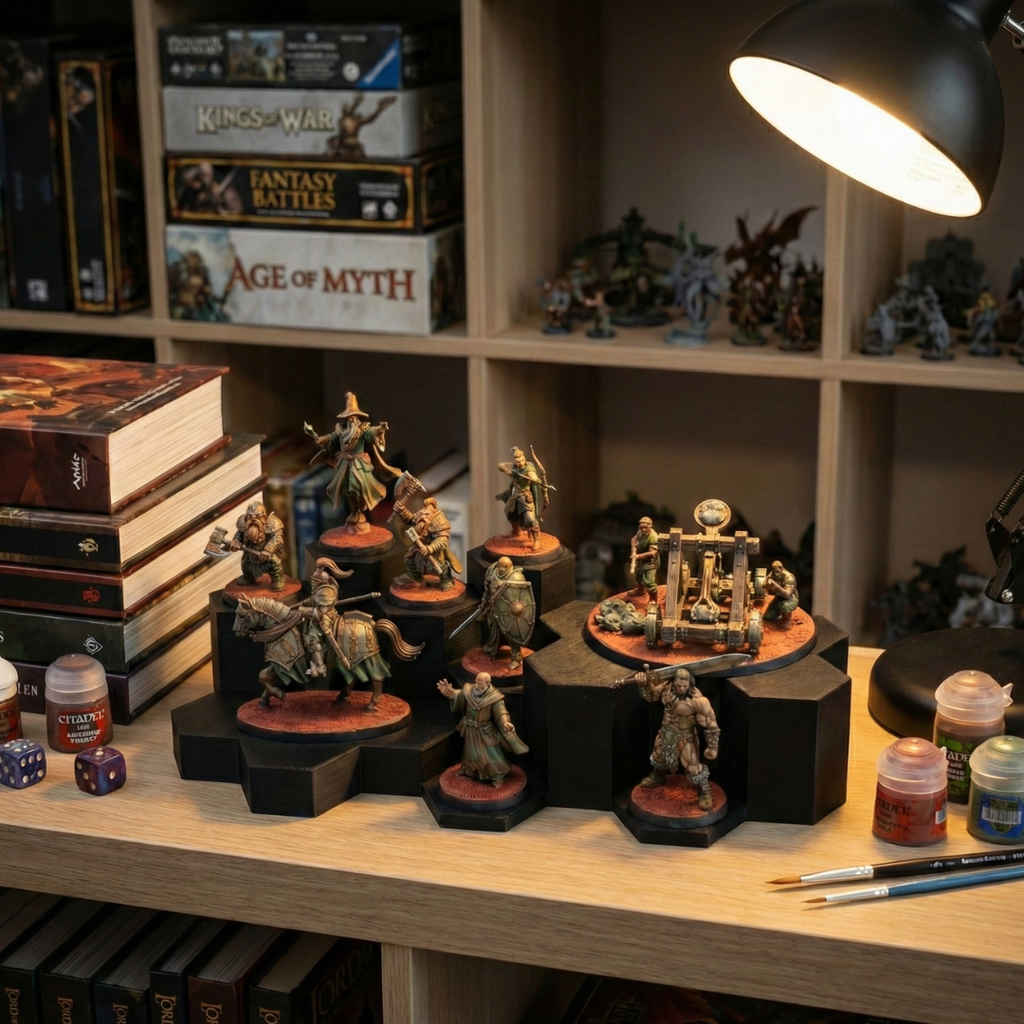 WarSplay™ Hero | Modular Miniature Display Stand for Wargaming & RPGs