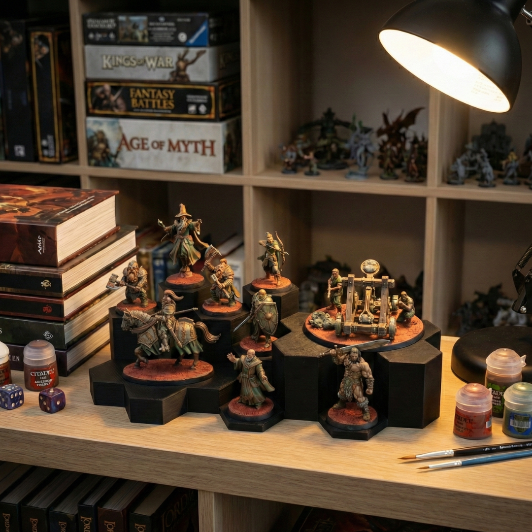 WarSplay™ Hero | Modular Miniature Display Stand for Wargaming & RPGs