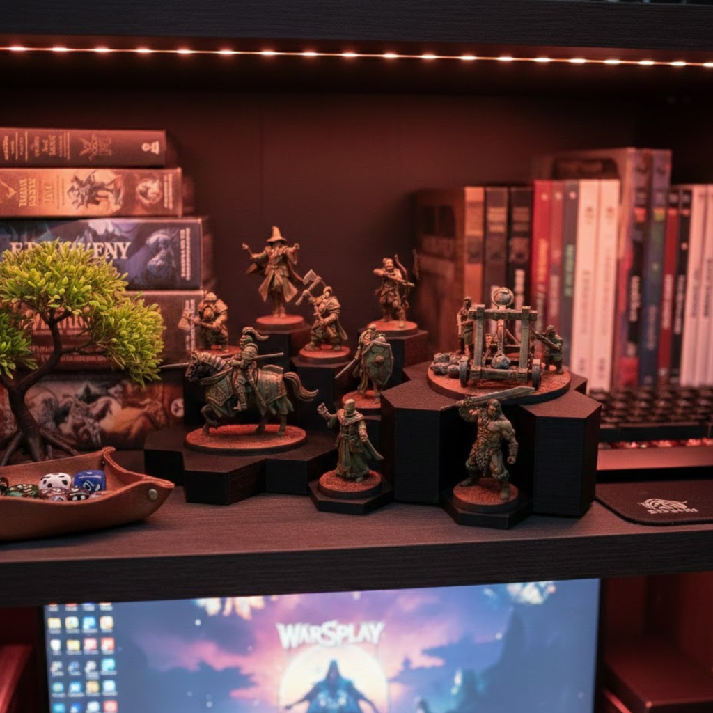WarSplay™ Hero | Modular Miniature Display Stand for Wargaming & RPGs