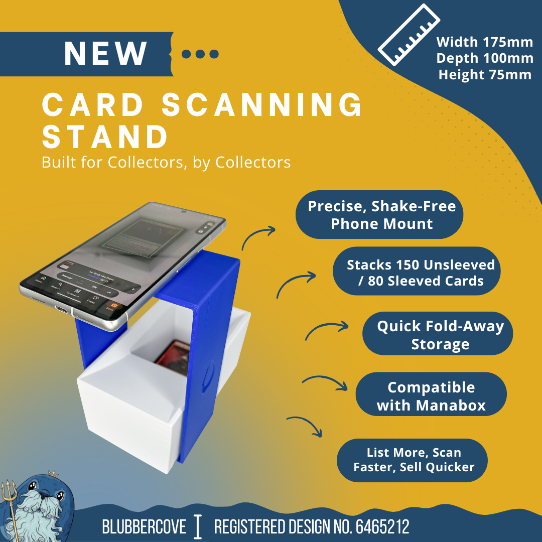 MTG Card Scanner Stand – Works with ManaBox, TCG Apps – Magic the Gathering Scanner for Deck Sorting, Live Sales & Fast Price Checks | Pokémon, Yu-Gi-Oh Bulk Sorting