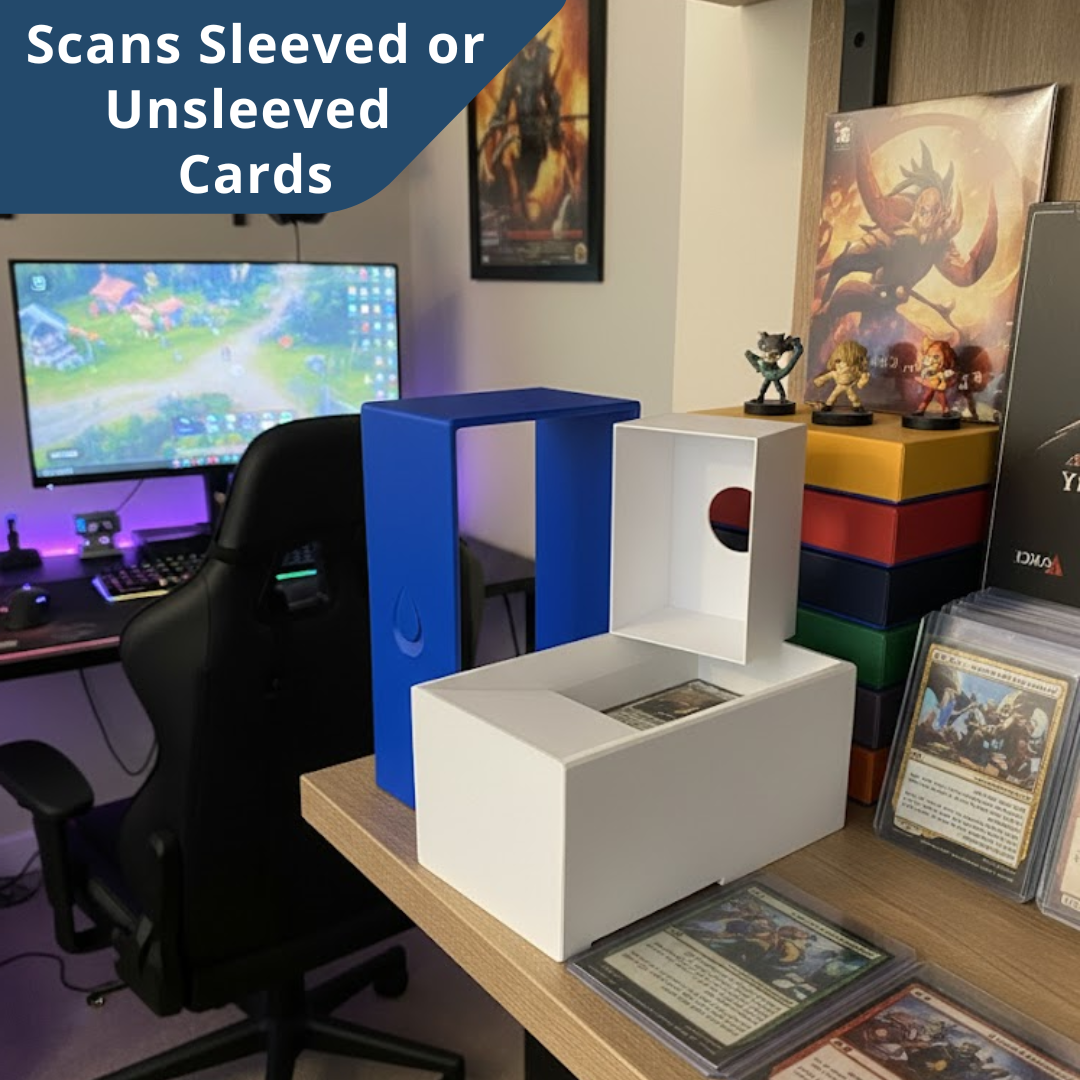 MTG Card Scanner Stand – Works with ManaBox, TCG Apps – Magic the Gathering Scanner for Deck Sorting, Live Sales & Fast Price Checks | Pokémon, Yu-Gi-Oh Bulk Sorting