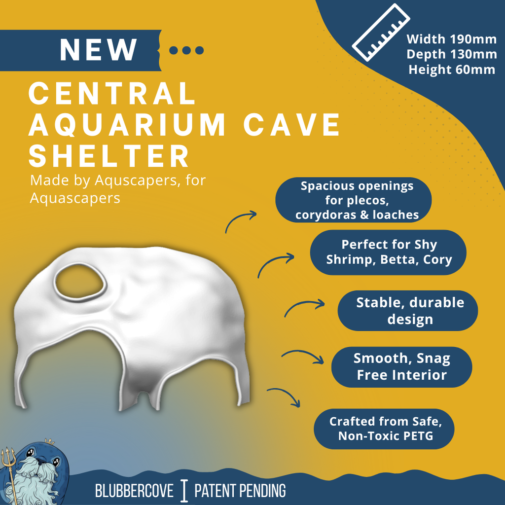 Aquarium Cave Tunnel – Large-Entrance Pleco & Shrimp Hide (Std/Large)