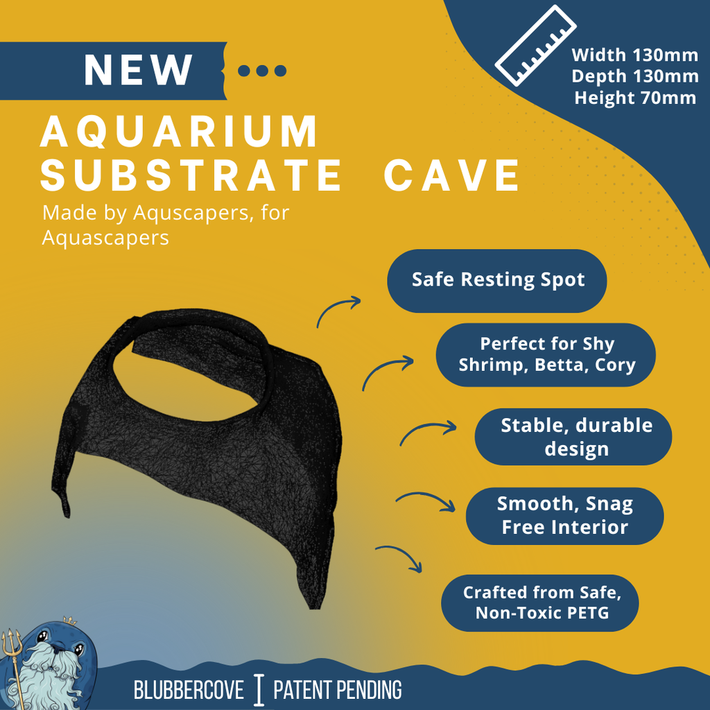 Corner Aquarium Cave Hide for Pleco, Shrimp & Betta | Natural Tank Decor