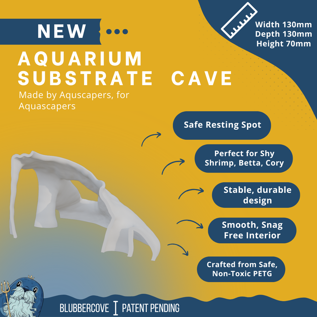 Corner Aquarium Cave Tunnel for Pleco & Shrimp – Large Entrance, Mangrove Style