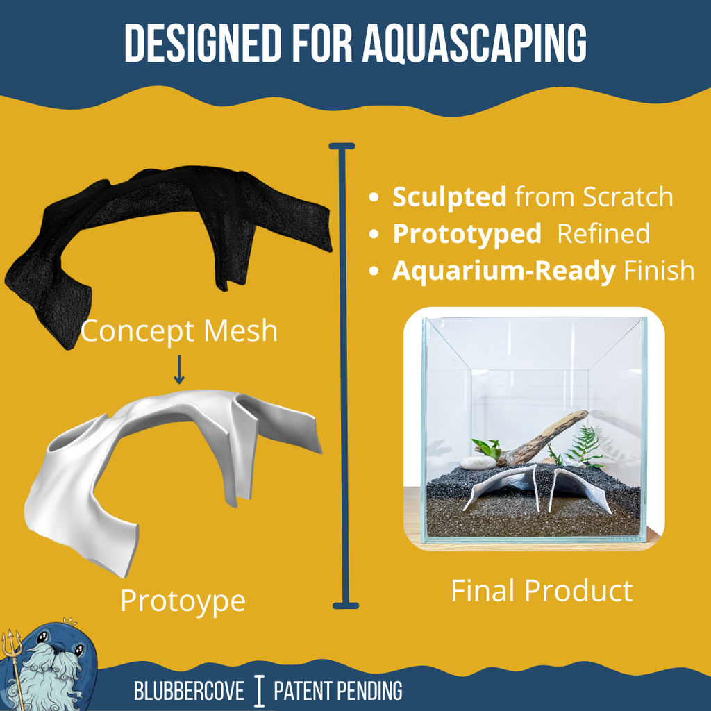 Aquarium Cave Tunnel – Large-Entrance Pleco & Shrimp Hide (Std/Large)