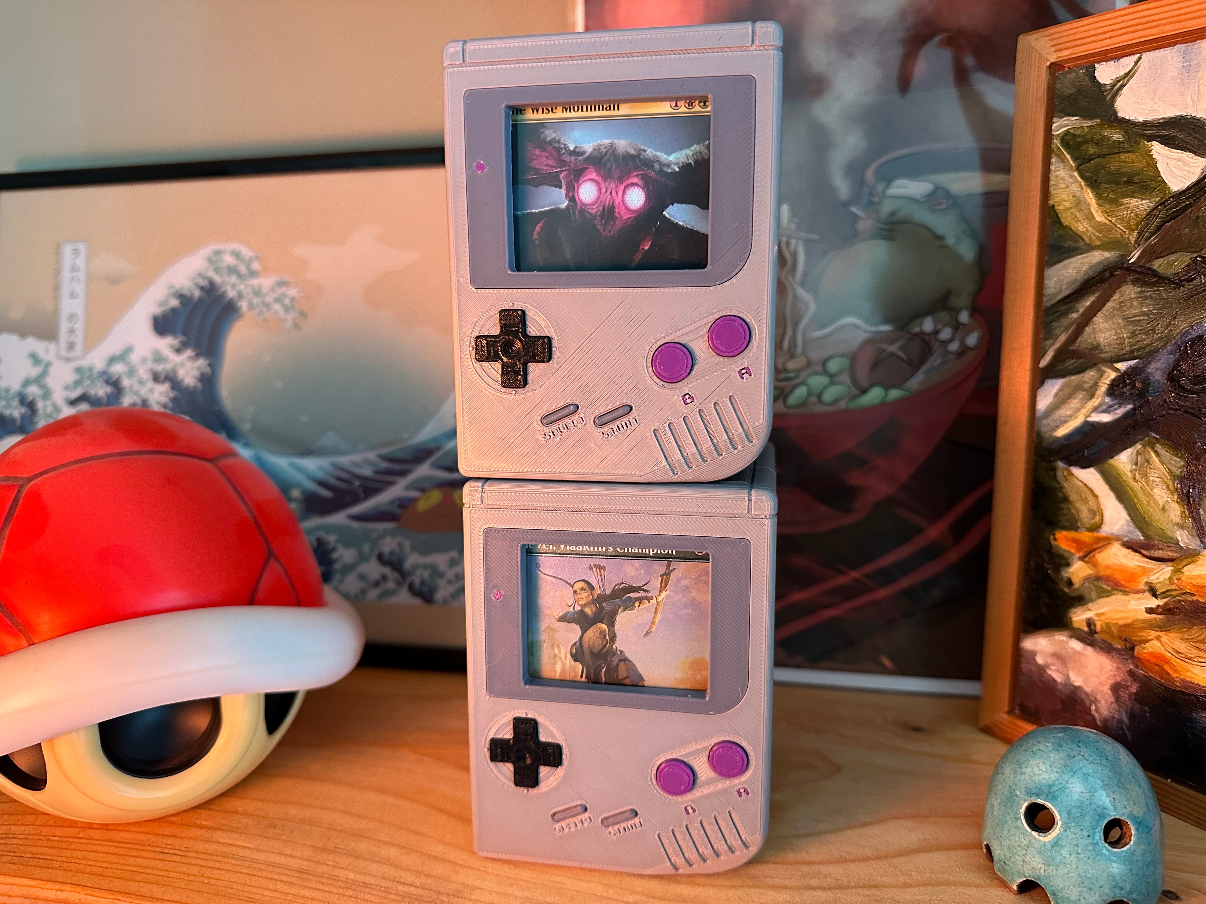 Final Fantasy Gameboy Deck Box for MTG Commander | Retro TCG Case with Magnetic Lock | Holds 100+ Cards | EDH Yugioh Pokémon Gift