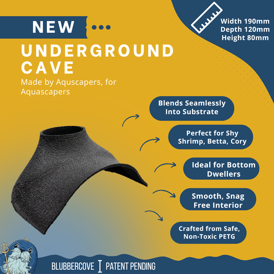 Underground Aquarium Cave Tunnel Hide – Medium & Large Sizes | Natural Fish Tank & Reptile Hideout Decoration