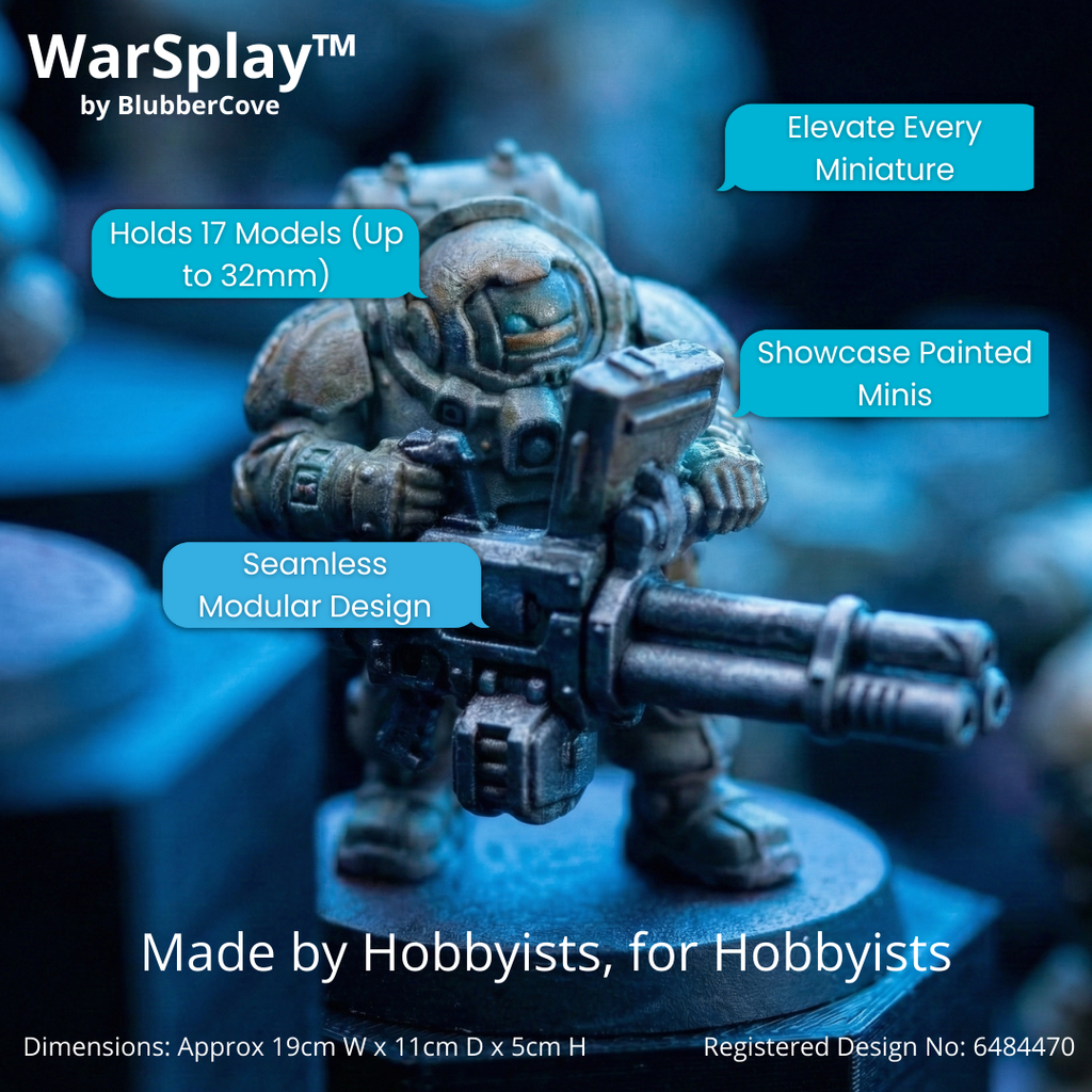 WarSplay™ Classic | Modular Miniature Display Stand for Standard Infantry