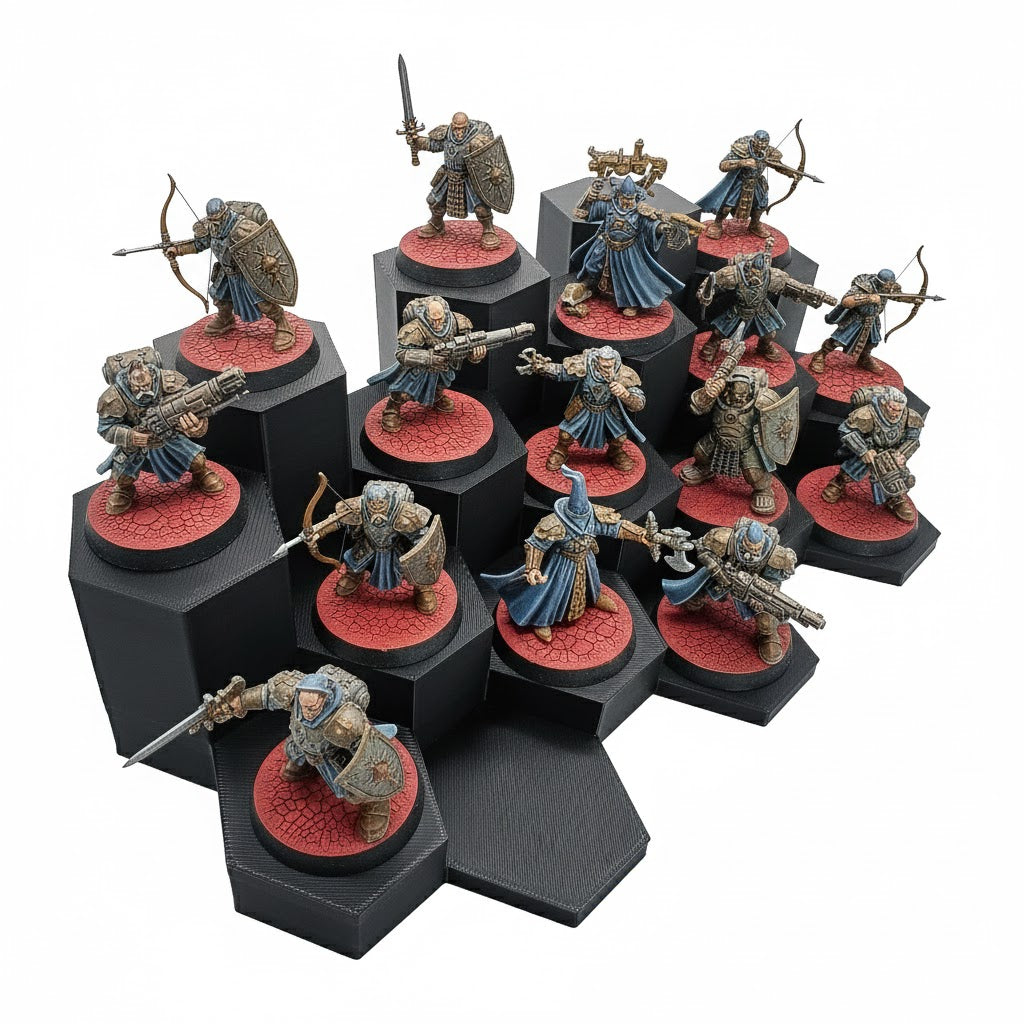 WarSplay™ Classic | Modular Miniature Display Stand for Standard Infantry