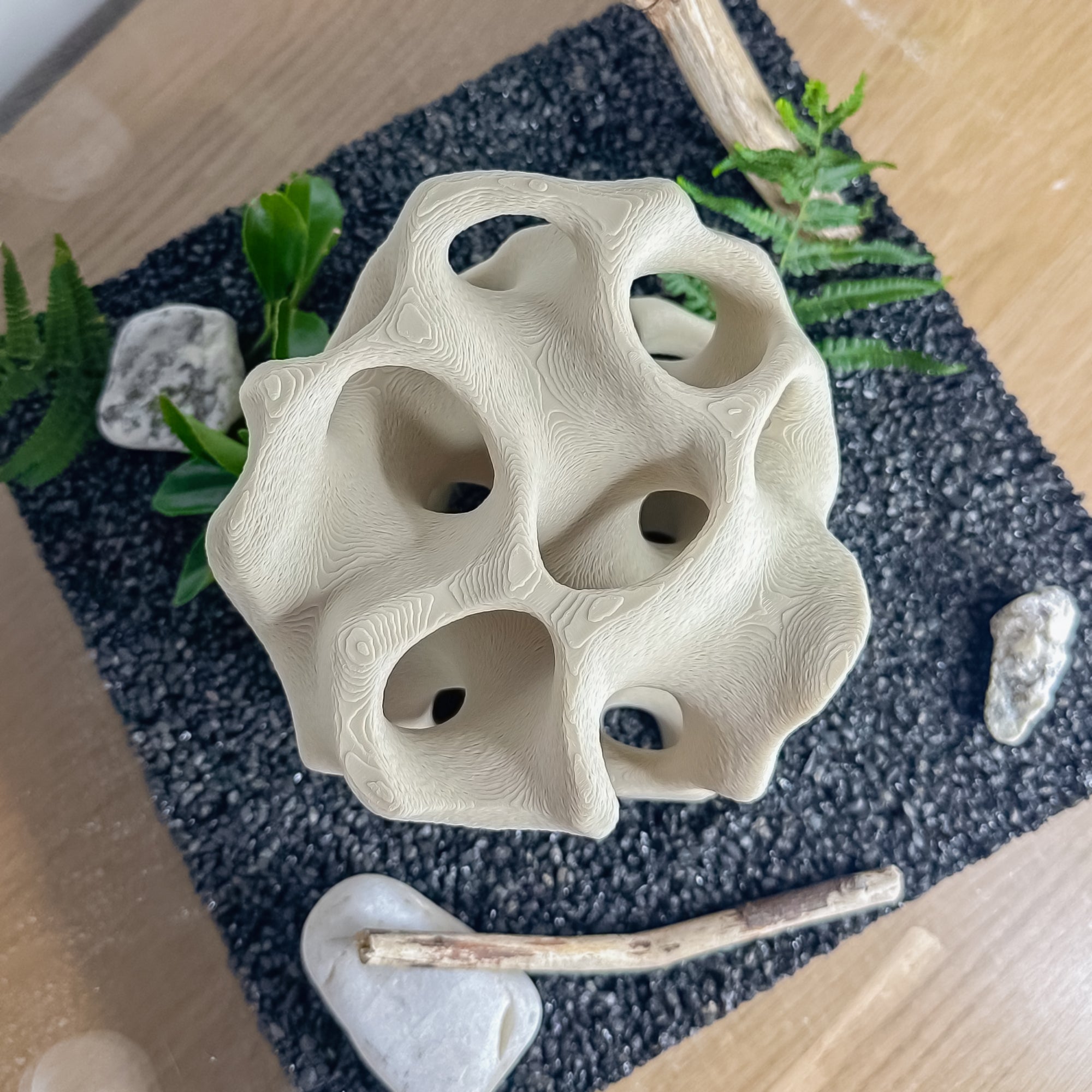 Aquarium Cave for Fish, Shrimp & Plecos – Coral-Style Shelter with 3 Hides for Corydoras, Guppies & Bottom Dwellers