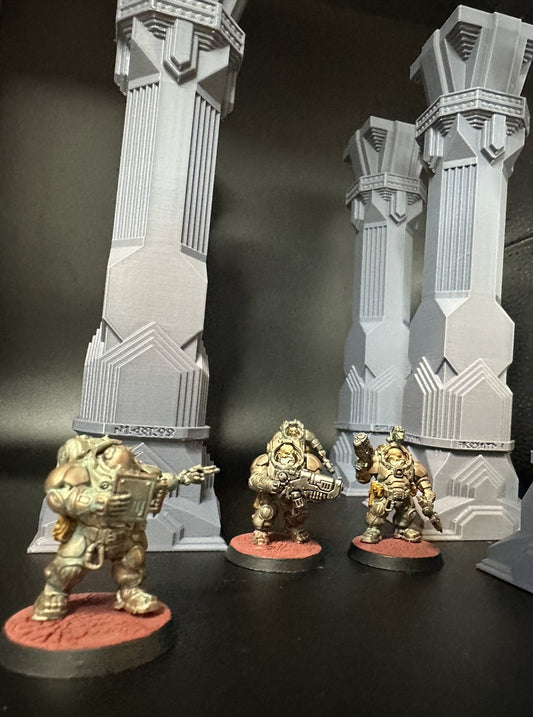 Dwarven Pillar Scatter Terrain - Suitable for Wargaming, LOTR or Dungeons and Dragons - Blubber Cove