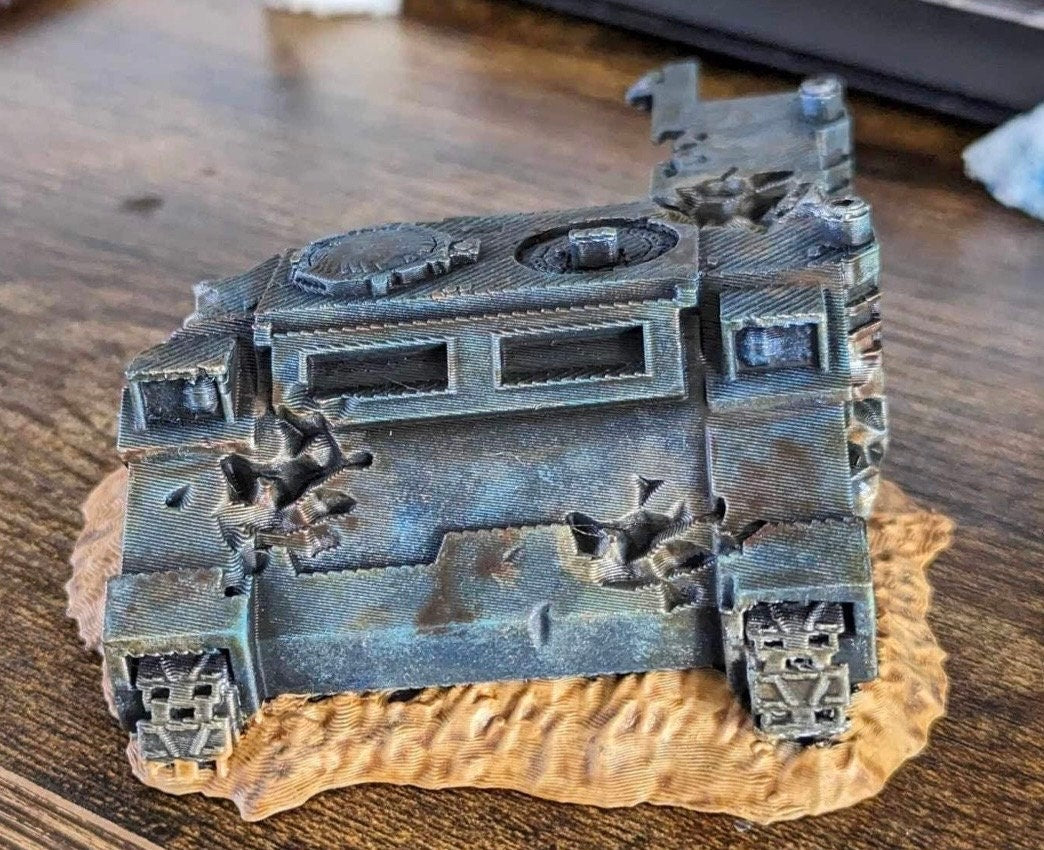 Vehicle Wreck Terrain Scatter Terrain - 28 mm Miniature Scenery