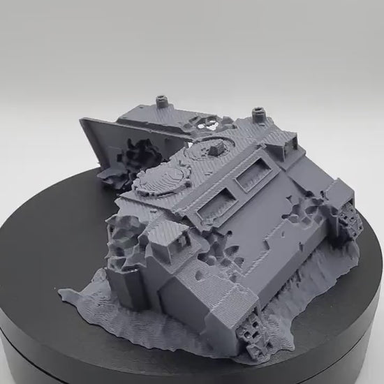 Vehicle Wreck Terrain Scatter Terrain - 28 mm Miniature Scenery