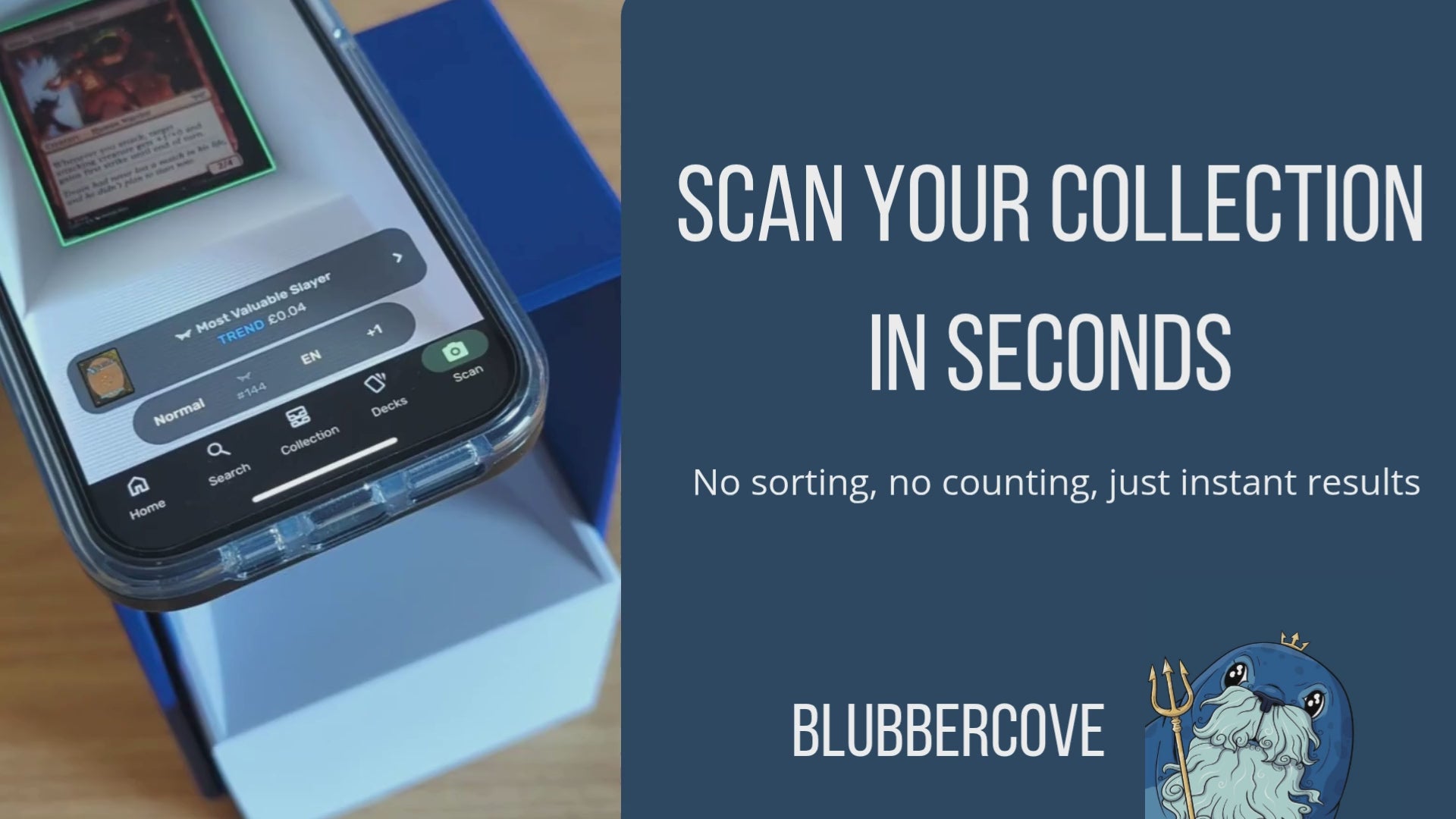 MTG Card Scanner Stand – Works with ManaBox, TCG Apps – Magic the Gathering Scanner for Deck Sorting, Live Sales & Fast Price Checks | Pokémon, Yu-Gi-Oh Bulk Sorting