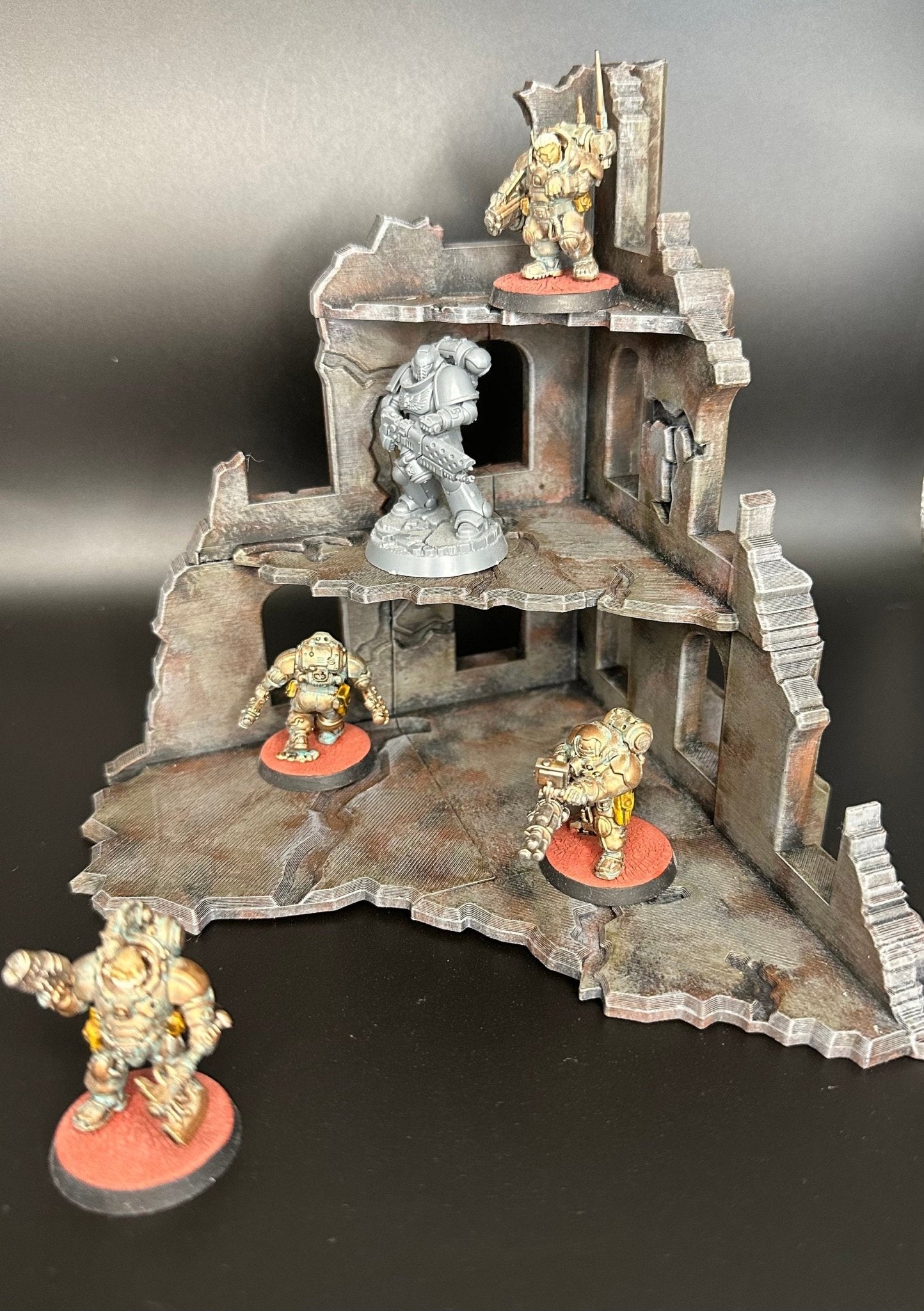 Terrain Scenery 40k bundle for Wargaming. Including ruins, walls, bunkers. Also works well for Kill Team, D&D, Tabletop, Miniature wargaming - Blubber Cove